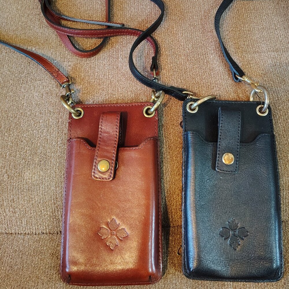 Patricia Nash Brand | Leather | Wallet / Cellphone | Cross Body | Red and Black